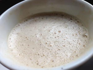 Kahvikehvelismuuti peanut butterilla! Ai miten niin ei oo MAKUPARI (tm).